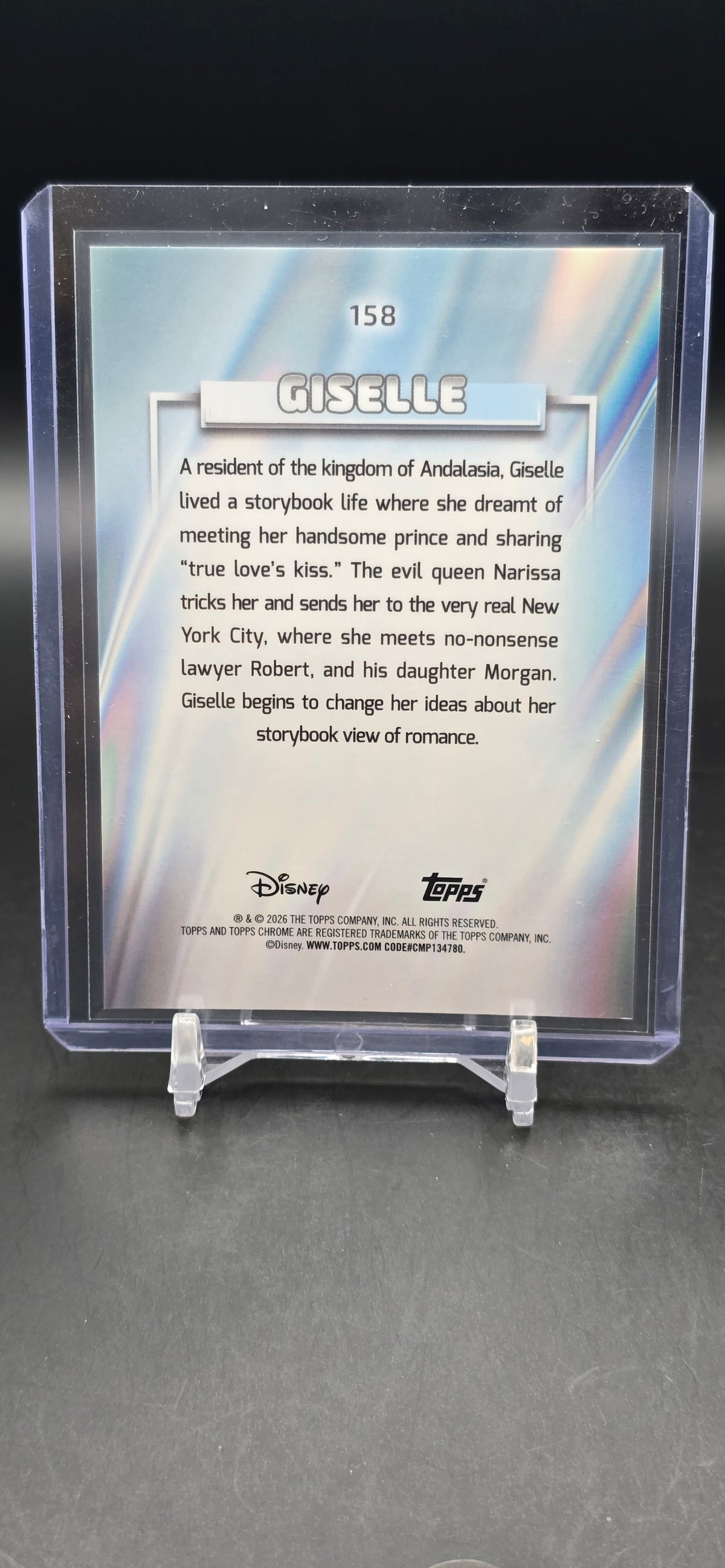2026 Disney Topps Chrome Gold Giselle /50 #158