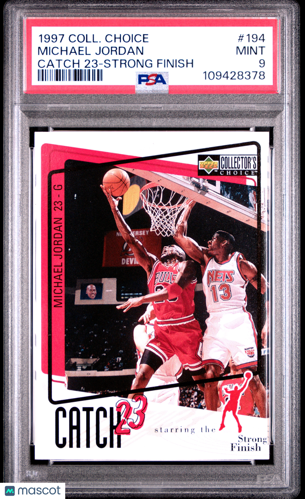 1997 Collector's Choice Michael Jordan #194 PSA 9