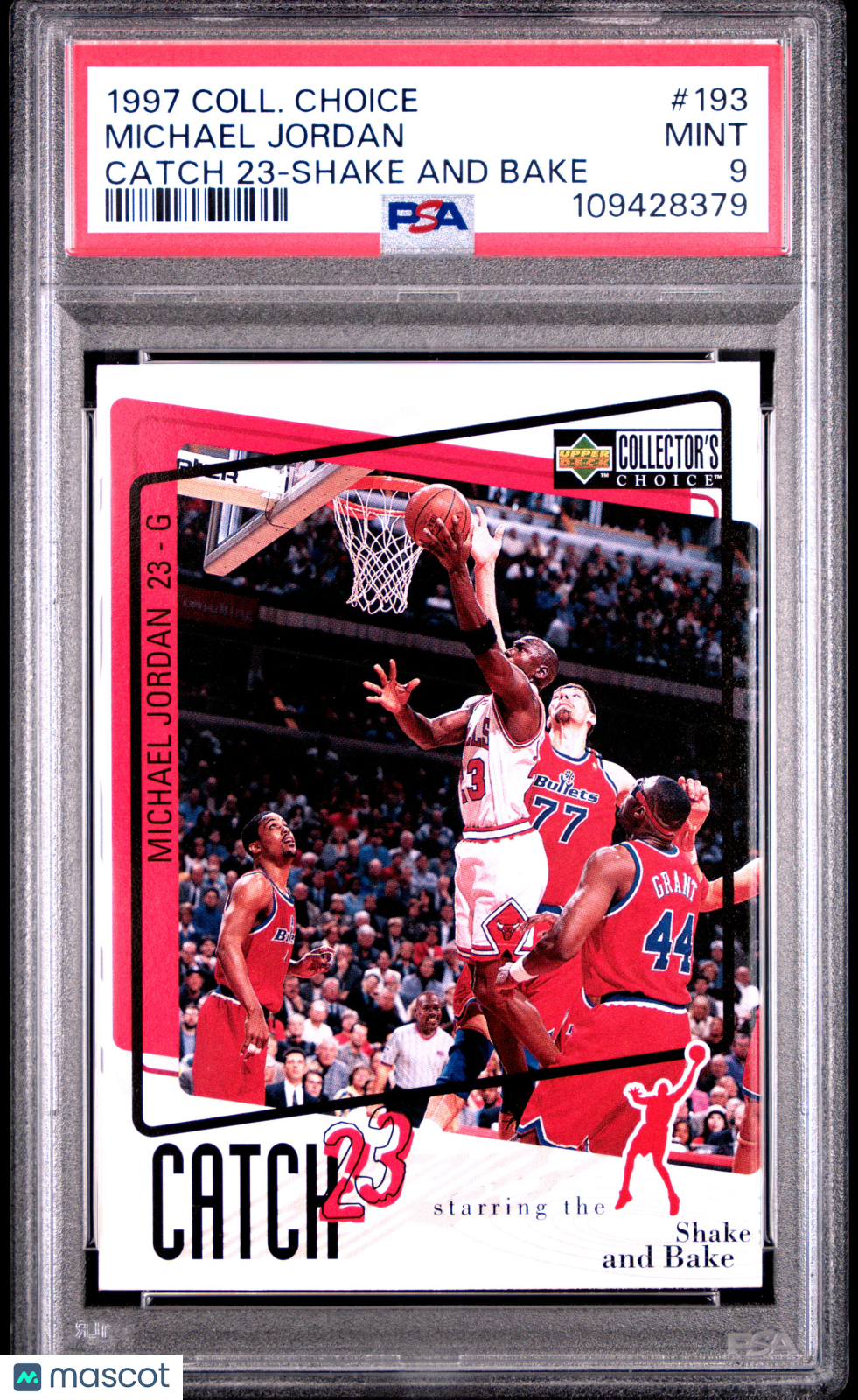 1997 Collector's Choice Michael Jordan #193 PSA 9