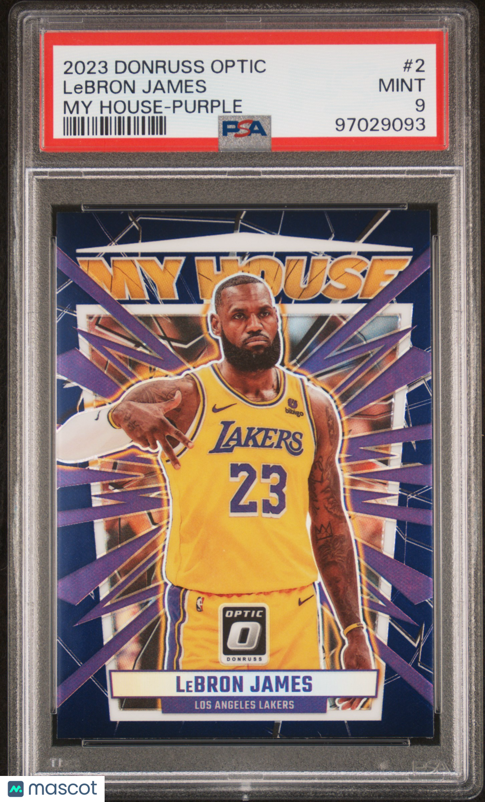 2023 Panini Donruss Optic My House LeBron James #2 PSA 9
