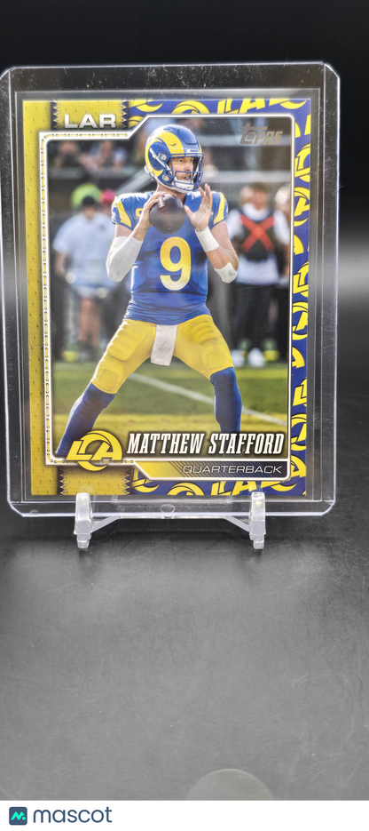 2026 Topps Team Logo Border Matthew Stafford #115 Rams