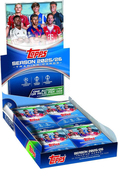 2025-26 Topps UEFA Club Competitions Soccer Hobby Box