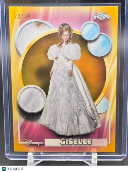 2026 Disney Topps Chrome Gold Giselle /50 #158