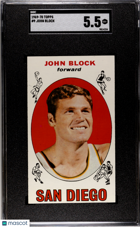 1969 Topps John Block #9 SGC 5.5