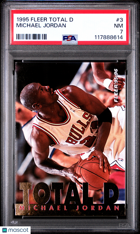 1995 Fleer Total D Michael Jordan #3 PSA 7