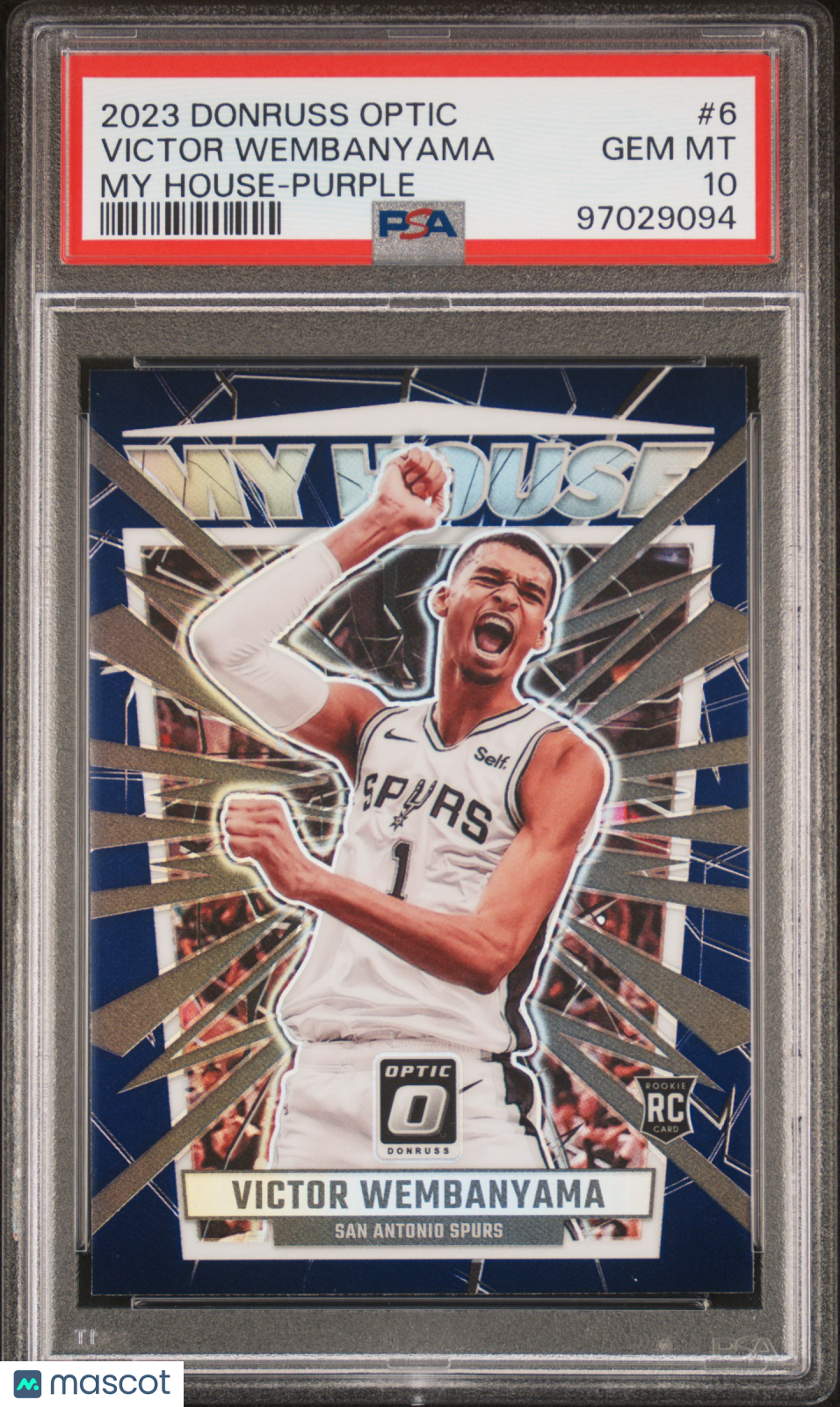2023 Panini Donruss Optic My House Victor Wembanyama #6 PSA 10