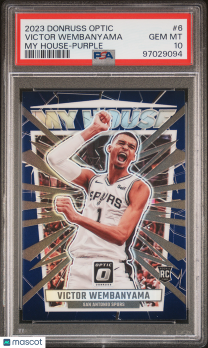 2023 Panini Donruss Optic My House Victor Wembanyama #6 PSA 10